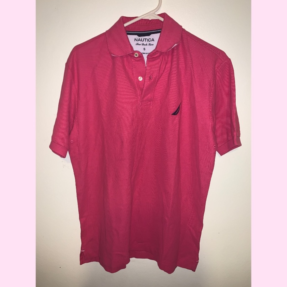 🌊 NWT NAUTICA PINK TRUE DECK SHIRT